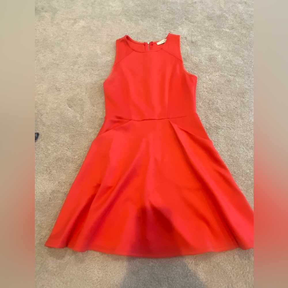 Cute formal bright coral dress!